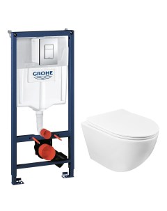 Комплект инсталляция 38772001 кн кв хр унитаз Azario Grado AZ0046 сиденье 34 0764 Grohe