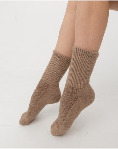 Теплые носки из монгольской шерсти СК коричневые Тод оймс ххк