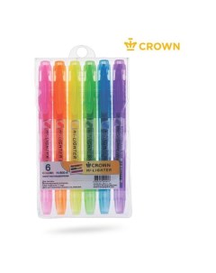 Текстовыделитель Crown Multi Hi Lighter 6 цв Multi Hi Lighter 6 цв