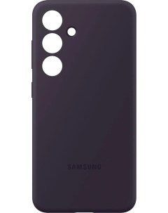 Чехол накладка Silicone Case для смартфона Galaxy S24 силикон микрофибра темно фиолетовый EF PS926TE Samsung