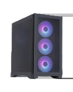 Корпус Glory Mini Air, mATX, Mini-Tower, USB 3.0, USB Type-C, RGB подсветка, черный, без БП (0012211 Haff