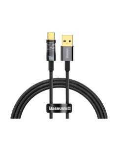 Кабель USB USB Type C быстрая зарядка 5А 2 м черный Explorer CATS000301 Baseus