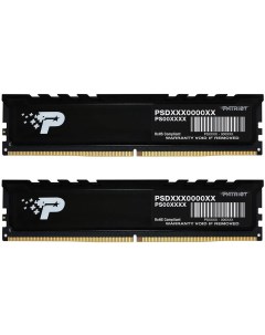 Комплект памяти DDR5 DIMM 32Gb 2x16Gb 4800MHz CL40 1 1V Signature Premium PSP532G4800KH1 Retail Patriot memory