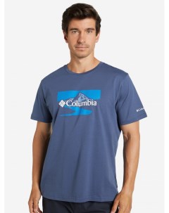 Футболка мужская Path Lake Graphic Tee II Синий Columbia