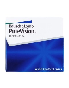 Линзы контактные длительного ношения PureVision (-6.00/8.6) 6шт Bausch+lomb