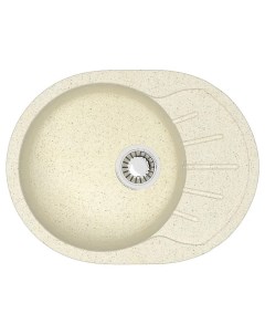 Кухонная мойка Light Бежевая 57 5х44х21 5 сифон герметик CS00079919 Azario