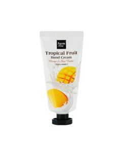 Крем для рук Тропические фрукты с манго и маслом ши Tropical Fruit Hand Cream Mango Shea Butter Farmstay (корея)