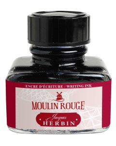 Чернила в банке 30 мл Цвета Парижа Moulin Rouge Красный Herbin