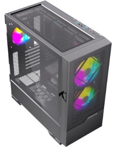 Корпус Kratos Tempered Glass 2х140mm 1x120mm ARGB fan ARGB HUB чёрный E ATX CKR A3 Powercase