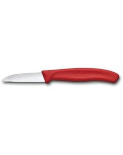 Нож кухонный Swiss Classic разделочный 60мм заточка прямая стальной красный Victorinox