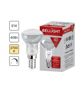 Лампа накаливания E14 230 В 40 Вт спот 410 лм теплый белый цвет света для диммера Bellight