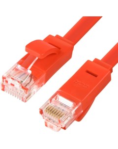 Кабель патч корд U UTP 6 кат 0 5м LNC624 0 5m 15154 красный позолоч контакты 30 AWG Premium ethernet Gcr