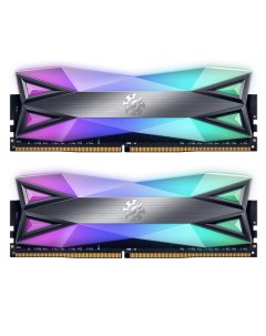 Модуль памяти DIMM 16Gb 2х8Gb DDR4 PC28800 3600MHz XPG Spectrix D60G RGB Grey AX4U36008G18I DT60 Adata