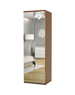 Шкаф для одежды Комфорт МШ 21 90х60 с зеркалами орех Шарм-дизайн