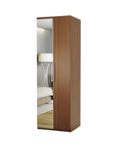 Шкаф для одежды Комфорт МШ 21 80х45 с зеркалом орех Шарм-дизайн