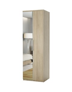 Шкаф для одежды Комфорт МШ 21 70х60 с зеркалом дуб сонома Шарм-дизайн