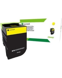 Картридж с тонером жёлтый 1000 стр 80C80YE Lexmark