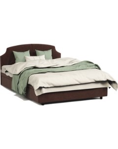 Кровать двуспальная с подъемным механизмом Шарм 160 велюр Дрим шоколад Шарм-дизайн