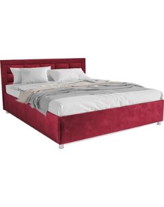 Кровать Версаль 160 см бархат красный STAR VELVET 3 DARK RED Mebel ars