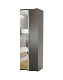 Шкаф для одежды Комфорт МШ 21 90х45 с зеркалом венге Шарм-дизайн