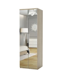 Шкаф для одежды Комфорт МШ 21 90х60 с зеркалами дуб сонома Шарм-дизайн