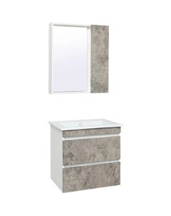 Мебель для ванной Манхэттен 66х47 серый бетон Runo