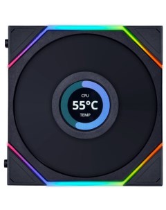 Вентилятор для корпуса UNI FAN TL LCD 120 G99 12TLLCD3B R0 black 3 120x125x28мм 200 1900 об мин 27dB Lian li