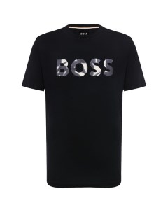 Хлопковая футболка Boss