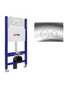 Система инсталляции для подвесных унитазов Tecnico 50 с кнопкой Rotondo хром глянцевый OOO Enio