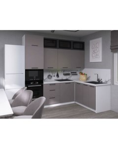 Кухонный гарнитур Модерн 240х160 см 250 4 160 Угловые Белый 240 Sv-мебель