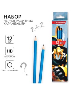 Карандаш простой 12 штук трансформеры Hasbro