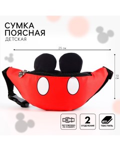 Сумка поясная детская 25х6х13 см микки маус Disney