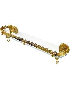 Полка стеклянная Versailles 32643 70 см золотой Migliore
