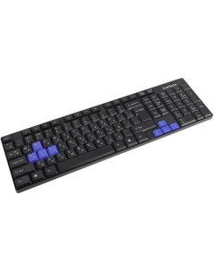 EX283618RUS Клавиатура LY 402N USB 102кл Enter большой 8 голуб клавиш шнур 1 35м черн Color box Exegate