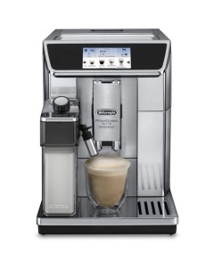 Кофемашина PrimaDonna Elite Experience ECAM650 85 MS серебристый черный Delonghi