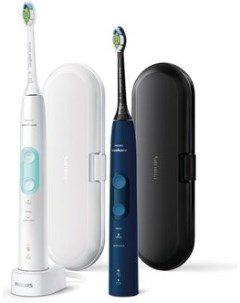 Электрическая зубная щётка HX6851 34 белый синий Philips
