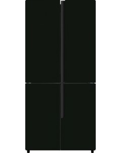Холодильник Side by Side CM4584F черное стекло Hyundai