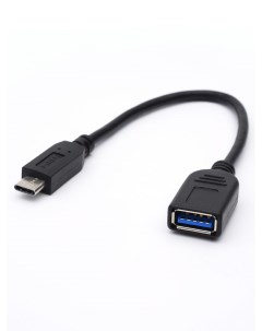 Кабель переходник адаптер USB Type C USB OTG 10см черный AT1310 AT1310 Atcom