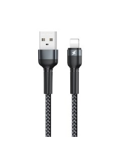 Кабель USB Lightning 8 pin 2 4A 1м черный Jany Series RC 124i 6972174152837 Remax