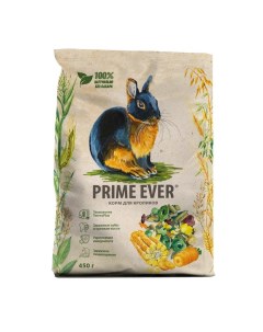 Сухой корм для кроликов для поддержания оптимального веса 450 г Prime ever