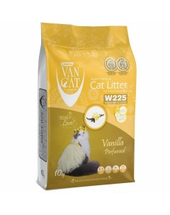 Vanilla наполнитель для кошек 100 натуральный комкующийся без пыли с ароматом ванили 10 кг Van cat