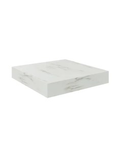 Полка настенная White Marble 23x23.5 см МДФ цвет белый мрамор Spaceo