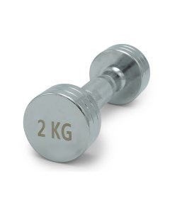 Гантель круглая хромированная 2кг PRO DBRND2PCE Unixfit