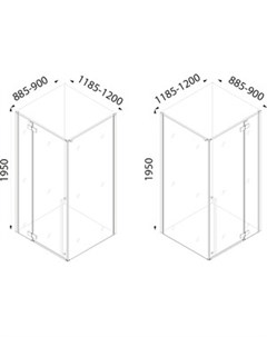 Душевой уголок Slide 120х90 прозрачный черный SLI6BS2i23 Iddis