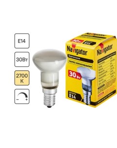 Лампа накаливания E14 230 В 30 Вт гриб 400 лм Navigator