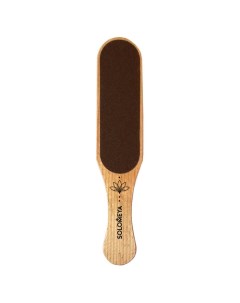 Professional Wooden Wide Foot File Black Широкая профессиональная деревянная педикюрная пилка черная P #100/220 Solomeya