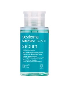 SENSYSES CLEANSER Sebum Лосьон липосомальный для снятия макияжа для жирной и склонной к акне кожи Sesderma