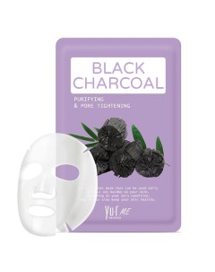 Тканевая маска для лица с экстрактом угля ME Black Charcoal Sheet Mask 25.0 Yu.r