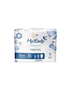 Ультратонкие прокладки Instant Dry XL 7.0 Mylady