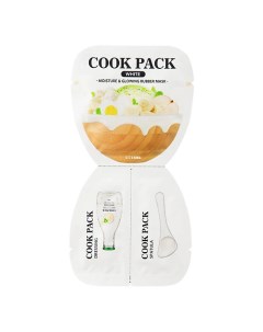 Маска для лица увлажняющая и придающая сияние Cook Pack White Moisture & Glowing Rubber Mask Ettang